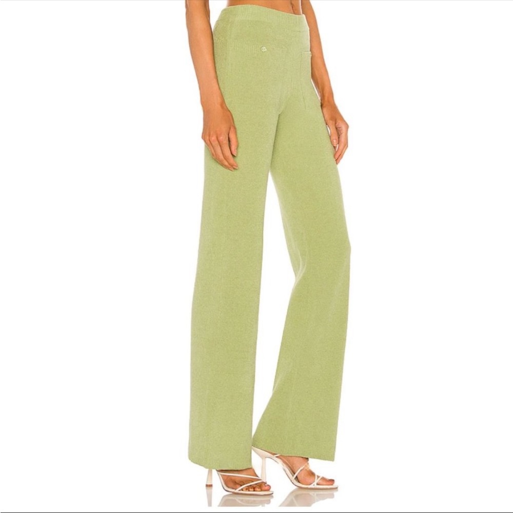 Song of style Caspian knit pants in Tarragon